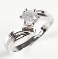 Solitairering med brillant på ca. 0.72 ct