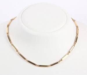 Halscollier, leddelt i 14 kt guld