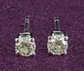  Diamond earrings approx. 0.65ct