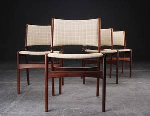 Fire stole af palisander, 1950erne, dansk møbeldesign 4