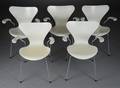 Arne Jacobsen. Fem armstole Syveren, model 3207 5