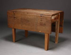 Klapbord, massivt egetræ