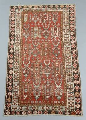 Antik kaukasisk Shirvan tæppe, 174x102 cm.