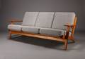 H. J. Wegner. Tre-pers. sofa, Getama, model GE-290