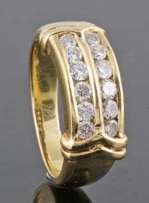 Diamond ring in 18kt approx. 0.50ct