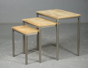 Indskudsborde af eg stål 3