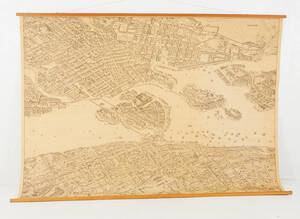 Skolkarta Stockholm på 1870-talet