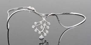 Diamond necklace in 18kt approx. 0.40ct