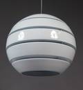 Manhattan pendel, hvidlakeret aluminium