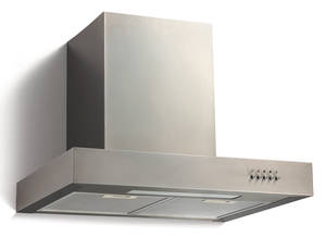 Væghængt emhætte i rustfri stål