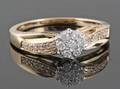 Diamond ring in gold approx. 0.27ct