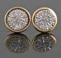 Diamond earrings in gold approx. 0.20ct.2