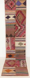 Matta, Galleri Patchwork Kelim 355 x 83 cm