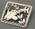 Georg Jensen broche af sterlingsølv dessin nr. 251