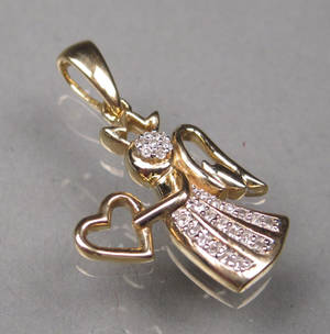 Diamantvedhæng. Ca. 0.25 ct