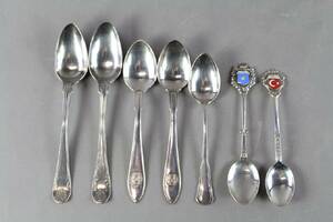 Skedar i silver 7 st