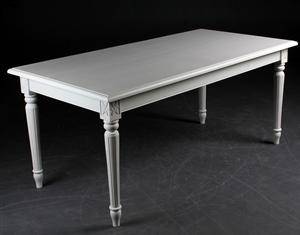 Spisebord, hvidbemalet træ, model Fayence