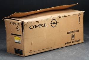 Opel Kaptajn årgang ca. 1962. Forrude, bagrude samt to sideruder bag 6