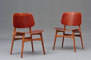 Børge Mogensen for Søborg Møbelfabrik. Et par stole, model 122. 2   