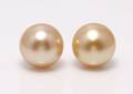 South Sea pearl earrings in 18k gold
