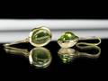 Ohrringe in Gold mit Peridot, Paar  2 