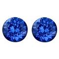 Par uindfattede tanzaniter - Ialt ca. 1.48 ct