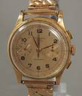 Chronographe, herrearmbåndsur, kasse af 18 kt guld.