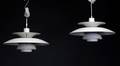 Par PH-5 pendler. Hvidlakeret aluminium 2