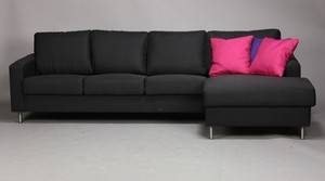 Tre-pers. sofa med chaiselong, model Barcelona