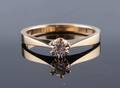 Briljantring i 18k guld, 0.13 ct