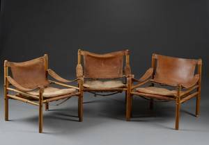 Arne Norell. Scirocco safaristole, palisander og patineret læder 3. 