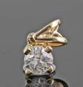 Pendant in 14k set with brilliant cut diamond 0.33 ct 