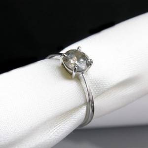 Solitär Brillantring in Gold, ca. 0.84 ct.