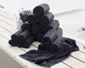 Damask Collection, Mega pakke håndklæder af Egyptisk bomuld, 650 grkvm, sort 60