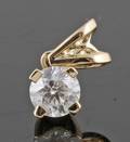 Pendant in 14k  set with brilliant cut diamond 0.33 ct