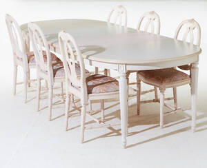 Matsalsgrupp gustaviansk stil
