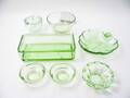 Glas, diverse grönt glas