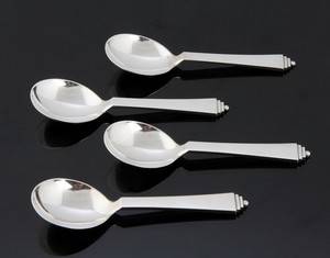 Harald Nielsen for Georg Jensen. Pyramide boullionskeer af sterlingsølv 4