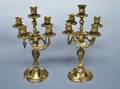 Par kandelabre i rokokostil, 20.årh. 2 