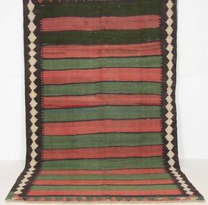 Orientalisk flatvävd matta, Harsin kelim, 360x160 cm