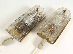 Carl Fagerlund, Orrefors, par væglamper. 2 