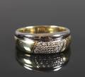 Alliancering, 14 kt. guld Ca. 0.10 ct. 