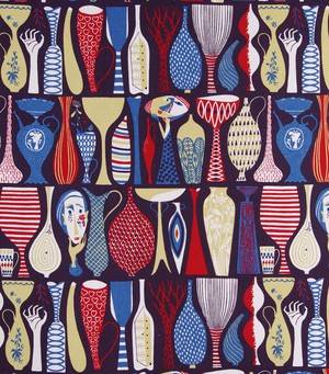 Tyg, Stig Lindberg, Pottery, blå, 7,9 m