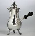 Fransk kaffekande af sølvplet, 1800-tallet