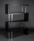 8 stk. Reol. Italiensk design. SORT. Partivare 8