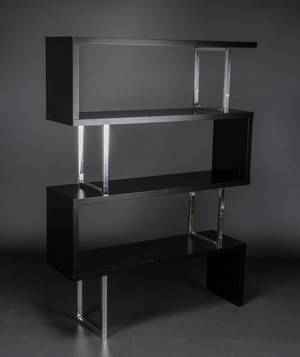 8 stk. Reol. Italiensk design. SORT. Partivare 8