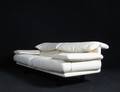 Paolo Piva, Lounge Sofa Modell Alanda in weißem Leder