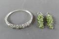 Armband och örhängen 1 par i silver