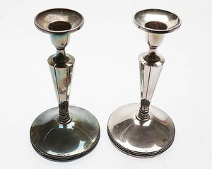 LJUSSTAKAR 1 par, silver, 1900-tal.