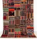 Orientalisk matta, Patchwork, Kelim 300x216 cm